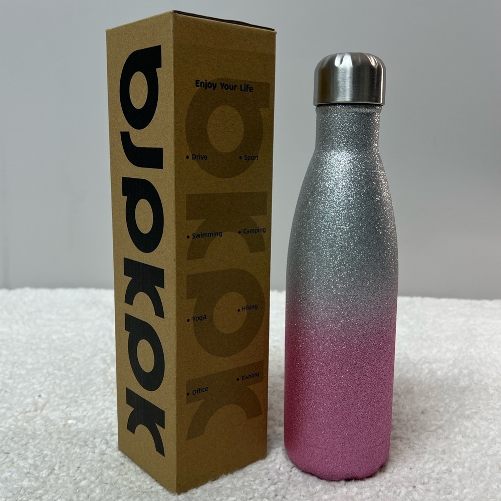 BJPKPK Insulated Stainless Steel Sports Water Bottles -17oz/500ml - Picture 2 of 15